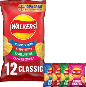 Walkers Variety 12 Pack 300g (10.6oz)-Sell by 6/20/2025