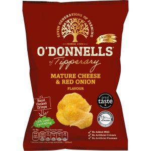 O' Donnells Cheese & Onion 44g (1.6oz) 8 Pack-Sell by 8/19/2026