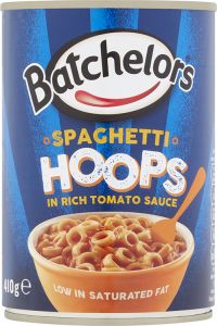 Batchelors Spaghetti Hoops 410g (14.4oz)-Sell by 3/31/2023