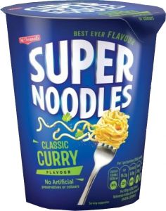 McDonnells Super Noodles Curry Pot 65g (2.3oz)-Sell by 4/30/2023