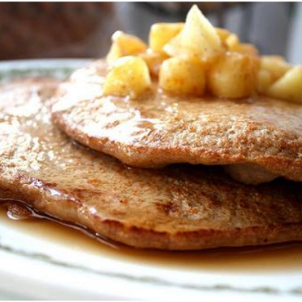 Apple Fritter Oatmeal Pancakes
