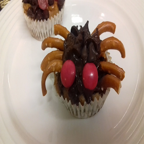 Spooky Spider Choc Chip Buns