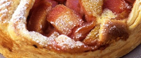 Rhubarb Brulee Tart