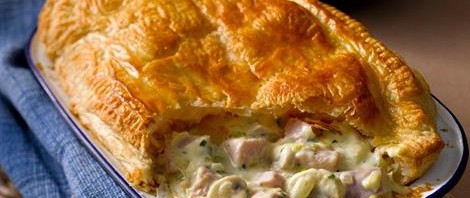 Bacon, Leek & Mushroom Pie